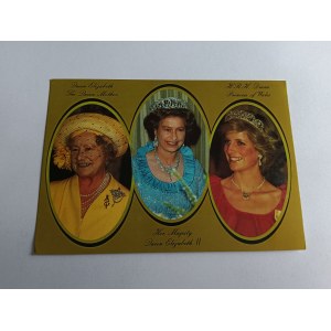 POCZTÓWKA RODZINA KRÓLEWSKA KRÓLOWA MATKA THE QUEEN MOTHER, KSIĘŻNA DIANA, PRINCESS OF WALES, KRÓLOWA ELŻBIETA II