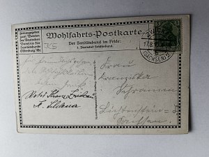 POSTCARD DOG RESCUE 1915, STAMP, STAMP, RED CROSS