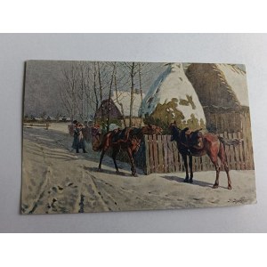 POHĽADNICA POĽSKÁ MAĽBA BAGIEŃSKI LANCER A DIEVČA