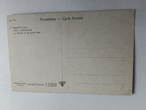 POHLEDNICE POLSKÁ MALBA BAGIEŃSKI LANCER A DÍVKA