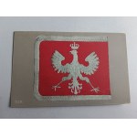POSTCARD EAGLE FROM THE TIME OF AUGUST SAS FROM THE FLAG OF THE POLISH FLEET ON THE BALTIC SEA, PUBLISHER OF THE PEOPLE