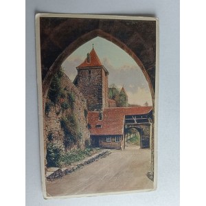 POCZTÓWKA ROTHENBURG O TBR KOBOLZELLERTOR INNEN 1926 R