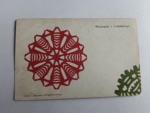 POSTCARD LUBLIN CUT-OUTS FROM LUBELSKIE, PATTERNS FROM ETHNOGRAPHIC MUSEUM