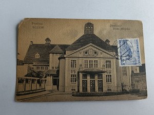 POSTCARD TCZEW DIRSCHAU TOWN HOUSE, STAMP STAMP, 1922