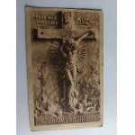 POSTCARD UPRISING WARSAW 1944 CROSS MAL MAŁETA STAMP