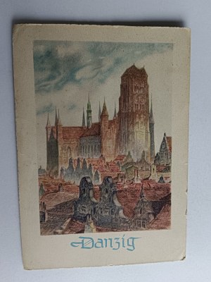 POSTCARD GDANSK DANZIG MARIACKI CHURCH