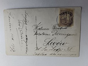 CARTE POSTALE PEINTURE POLONAISE SETKOWICZ, JÉSUS, ENFANTS, PÂQUES, TIMBRE