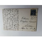 POCZTÓWKA KONIE KOŃ MALARSTWO PRZEDWOJENNA, ZNACZEK, STEMPEL