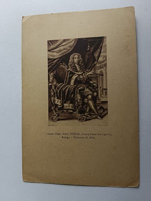 POHLEDNICE JERZY WILHELM VÉVODA ŠVÉDSKÝ NA BŘEHU LIGNICE A VÖLN