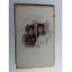 CARDBOARD PHOTO SZCZECIN STETTIN, BOMBACH, TWO WOMEN
