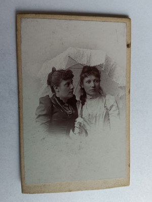 PHOTO EN CARTON SZCZECIN STETTIN, BOMBACH, DEUX FEMMES