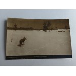 POSTCARD POLISH PAINTING WIERUSZ KOWALSKI LONE WOLF