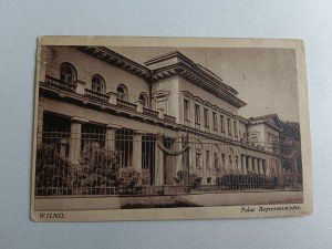 POSTCARD WILNO REPRESENTATIVE PALACE, STAMP