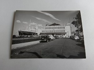 POSTCARD PRL SHIP BATORY PUMPKIN MARINE STATION