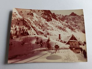 POCZTÓWKA PRL TATRY SCHRONISKO PTTK MORSKIE OKO