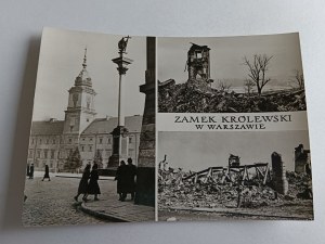 POSTCARD PRL WARSAW ROYAL CASTLE