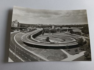POSTCARD PRL WARSAW SNAIL BY PONIATOWSKI BRIDGE