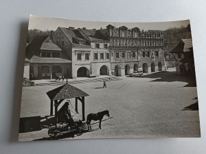 CARTE POSTALE PRL KAZIMIERZ DOLNY FRAGMENT DE LA PLACE DU MARCHÉ
