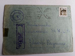 OBÁLKA CENZURA STANNÉ PRÁVO GDAŇSK PRZYMORZE, ZNÁMKA