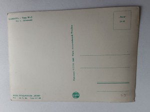 POSTCARD PRL WARSAW TRASA W-Z