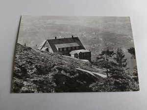 CARTE POSTALE PRL KARKONOSZE SHELTER POD ŁABSKIM SZCZYTEM, TIMBRE