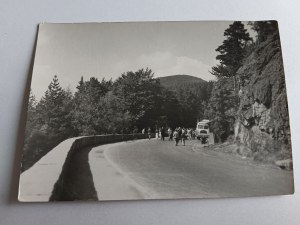 POSTCARD PRL SZKLARSKA PORĘBA BEND OF DEATH