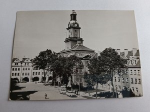 POSTCARD PRL JELENIA GÓRA TOWN HALL SQUARE