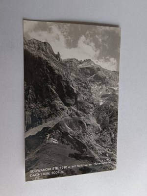 POSTCARD SUDWANDHUTTE DACHSTEIN MOUNTAINS STAMP