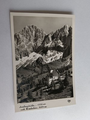 POSTCARD MOUNTAINS AUSTRIA STAMP