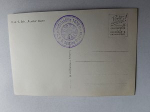 POSTCARD MOUNTAINS AUSTRIA STAMP