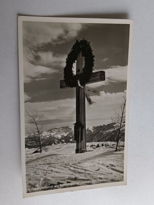 POSTCARD DACHSTEIN CROSS MOUNTAIN STAMP