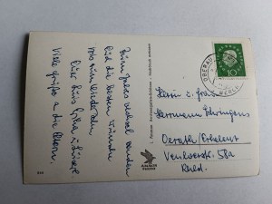 POSTCARD DACHSTEIN CROSS MOUNTAIN STAMP