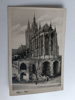 CARTE POSTALE MAISON D'ERFURT ALLEMAGNE