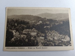 POSTCARD SZKLARSKA PORĘBA VIEW OF HIGH STONE