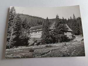 POSTCARD TATRA CHOCHOLOWSKA VALLEY SHELTER PTTK STAMP