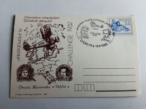 POSTCARD MAIL SCOUTING POST OFFICE OĘBLIN AIRPLANE