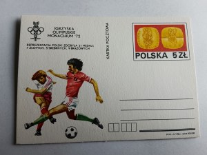POSTCARD SOCCER IO MONACHIUM 1972