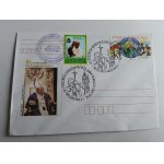 ENVELOPE POPE JAN PAUL II, STAMP, STAMP, STAMP, STAMP