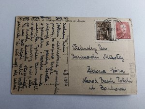 POSTCARD TATRA ZAKOPANE SPRING , STAMP, STAMP, MOUNTAINS IN SNOW