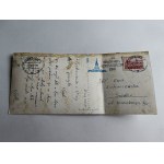 POCZTÓWKA ROZKŁADANA WARSZAWA RYNEK, ZNACZEK STEMPEL