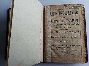 PRŮVODCE CITY PLAN PARIS FRANCE PARIS, ČETNÉ ROZKLÁDACÍ MAPY, TRAMVAJE AUTOBUSY, GUILMIN