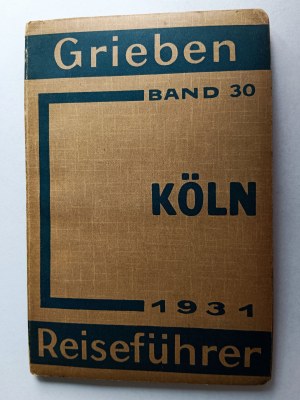 GUIDE PLAN DE VILLE KOLN ALLEMAGNE 1931 CARTE PLIANTE