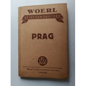 PRZEWODNIK PLAN MIASTA PRAG PRAGA CZECHY, MAPKA ROZKŁADANA, WOERL REISENHANDBUCHER