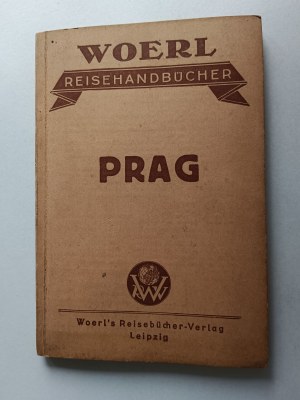 GUIDE CITY PLAN PRAGGA CZECH REPUBLIC, FOLD-OUT MAP, WOERL REISENHANDBUCHER