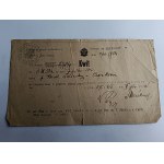CIĘŻKOWICE VOUCHER, GRYBÓW, TAX OFFICE, LAND TAX, 1904