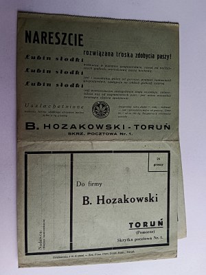 ORDER FORM B. HOZAKOWSKI TORUN
