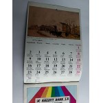 WALL CALENDAR, OLD RZESZOW IN THE GRAPHICS OF BOLESŁAW KIERNAS, 1995, SOCIETY OF FRIENDS OF RZESZOW