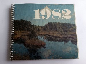 CALENDAR 1982, PICTURES OF POLISH CITIES, BIAŁYSTOK, GORZÓW WIELKOPOLSKI, CZĘSTOCHOWA, PŁOCK, WARSAW, TORUN, LIDZBARK WARMIŃSKI, NOWY SĄCZ