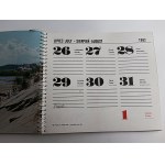 KALENDARZ 1982 R, ZDJĘCIA POLSKICH MIAST, BIAŁYSTOK, GORZÓW WIELKOPOLSKI, CZĘSTOCHOWA, PŁOCK, WARSZAWA, TORUŃ, LIDZBARK WARMIŃSKI, NOWY SĄCZ