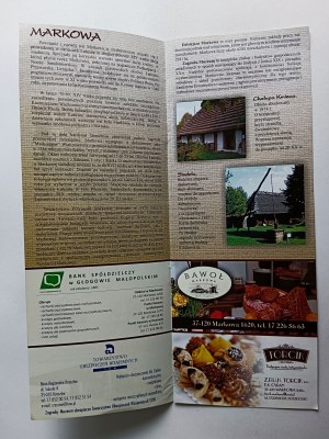 PAMPHLET MARKOWA CHAINSUT ZAGRODA MUSEUM, SOCIETY OF FRIENDS OF MARKOWA